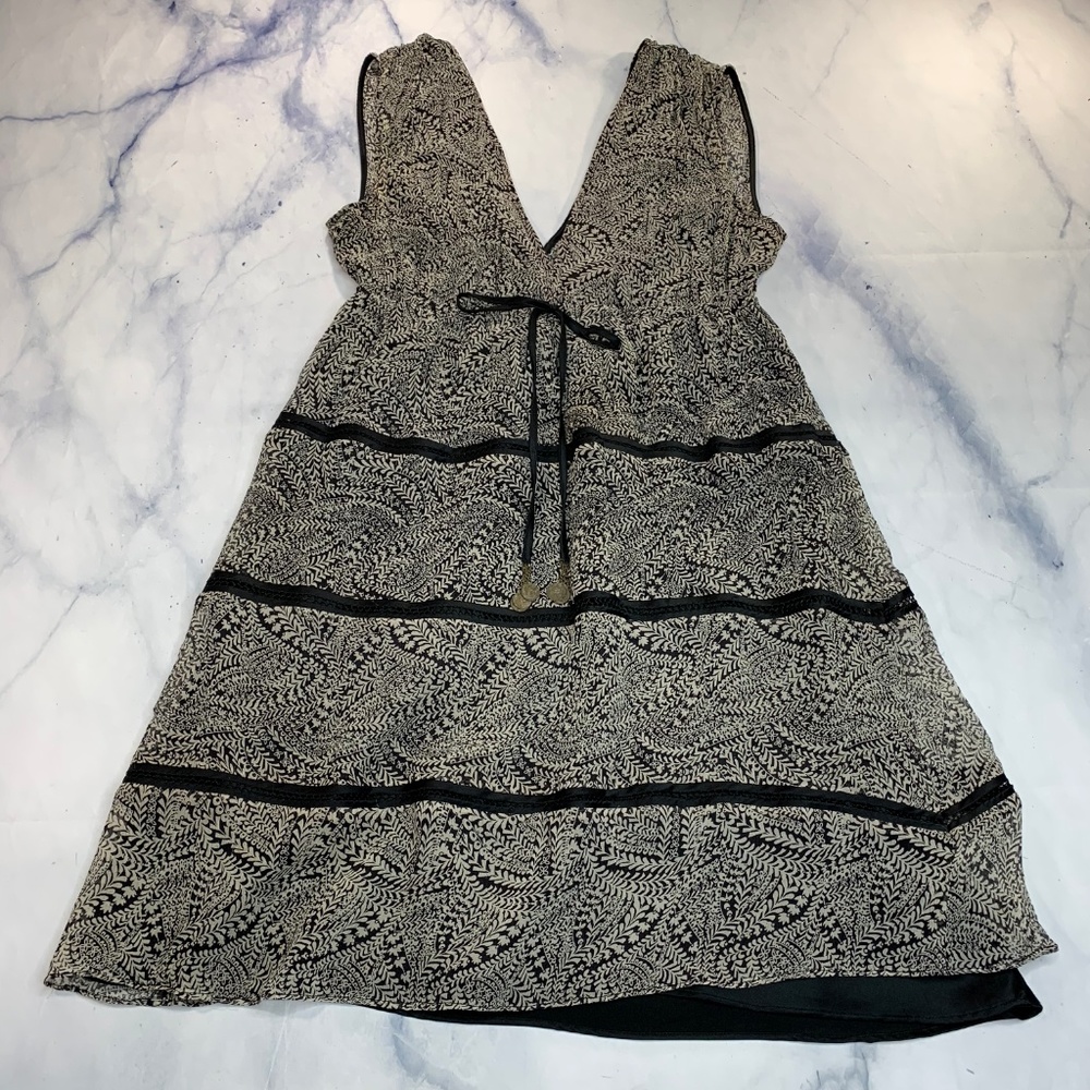 Guess by Marciano Kionna Deep V-Neck Silk Dress - Picture 2 of 8